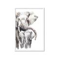 Picture of Elephant Cuddles  _GroupedProduct_Rectangle_Portrait_Mini_ _GroupedProduct_Rectangle_Portrait_Framed_Matted_