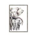 Picture of Elephant Cuddles  _GroupedProduct_Rectangle_Portrait_Mini_ _GroupedProduct_Rectangle_Portrait_Framed_Matted_