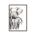 Picture of Elephant Cuddles  _GroupedProduct_Rectangle_Portrait_Mini_ _GroupedProduct_Rectangle_Portrait_Framed_Matted_