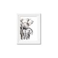 Picture of Elephant Cuddles  _GroupedProduct_Rectangle_Portrait_Mini_ _GroupedProduct_Rectangle_Portrait_Framed_Matted_
