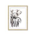 Picture of Elephant Cuddles  _GroupedProduct_Rectangle_Portrait_Mini_ _GroupedProduct_Rectangle_Portrait_Framed_Matted_