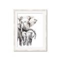 Picture of Elephant Cuddles  _GroupedProduct_Rectangle_Portrait_Mini_ _GroupedProduct_Rectangle_Portrait_Framed_Matted_