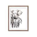 Picture of Elephant Cuddles  _GroupedProduct_Rectangle_Portrait_Mini_ _GroupedProduct_Rectangle_Portrait_Framed_Matted_