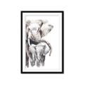 Picture of Elephant Cuddles  _GroupedProduct_Rectangle_Portrait_Mini_ _GroupedProduct_Rectangle_Portrait_Framed_Matted_