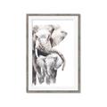 Picture of Elephant Cuddles  _GroupedProduct_Rectangle_Portrait_Mini_ _GroupedProduct_Rectangle_Portrait_Framed_Matted_