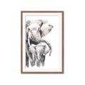 Picture of Elephant Cuddles  _GroupedProduct_Rectangle_Portrait_Mini_ _GroupedProduct_Rectangle_Portrait_Framed_Matted_