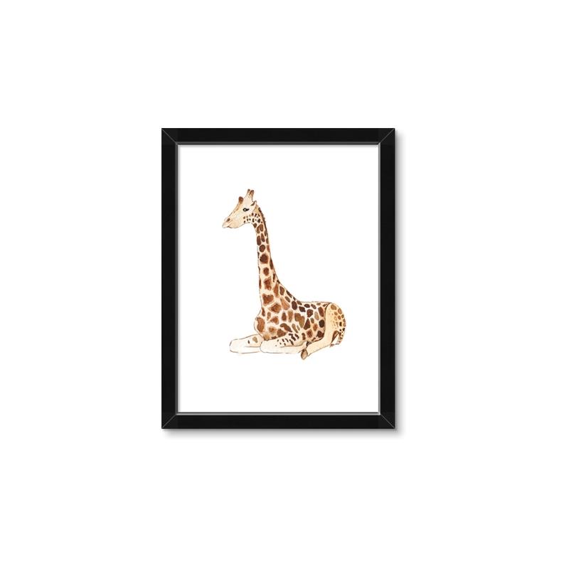 Picture of Cute Baby Giraffe _GroupedProduct_Rectangle_Portrait_Mini_ _GroupedProduct_Rectangle_Portrait_Framed_Matted_