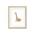 Picture of Cute Baby Giraffe _GroupedProduct_Rectangle_Portrait_Mini_ _GroupedProduct_Rectangle_Portrait_Framed_Matted_