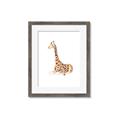 Picture of Cute Baby Giraffe _GroupedProduct_Rectangle_Portrait_Mini_ _GroupedProduct_Rectangle_Portrait_Framed_Matted_