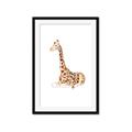 Picture of Cute Baby Giraffe _GroupedProduct_Rectangle_Portrait_Mini_ _GroupedProduct_Rectangle_Portrait_Framed_Matted_