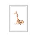 Picture of Cute Baby Giraffe _GroupedProduct_Rectangle_Portrait_Mini_ _GroupedProduct_Rectangle_Portrait_Framed_Matted_