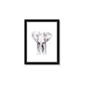 Picture of Cute Baby Elephant _GroupedProduct_Rectangle_Portrait_Mini_ _GroupedProduct_Rectangle_Portrait_Framed_Matted_