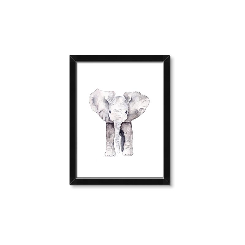 Picture of Cute Baby Elephant _GroupedProduct_Rectangle_Portrait_Mini_ _GroupedProduct_Rectangle_Portrait_Framed_Matted_