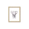 Picture of Cute Baby Elephant _GroupedProduct_Rectangle_Portrait_Mini_ _GroupedProduct_Rectangle_Portrait_Framed_Matted_