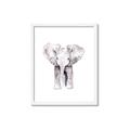Picture of Cute Baby Elephant _GroupedProduct_Rectangle_Portrait_Mini_ _GroupedProduct_Rectangle_Portrait_Framed_Matted_