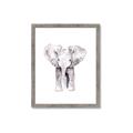 Picture of Cute Baby Elephant _GroupedProduct_Rectangle_Portrait_Mini_ _GroupedProduct_Rectangle_Portrait_Framed_Matted_
