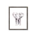 Picture of Cute Baby Elephant _GroupedProduct_Rectangle_Portrait_Mini_ _GroupedProduct_Rectangle_Portrait_Framed_Matted_