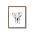 Picture of Cute Baby Elephant _GroupedProduct_Rectangle_Portrait_Mini_ _GroupedProduct_Rectangle_Portrait_Framed_Matted_