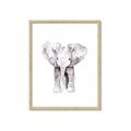Picture of Cute Baby Elephant _GroupedProduct_Rectangle_Portrait_Mini_ _GroupedProduct_Rectangle_Portrait_Framed_Matted_