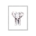 Picture of Cute Baby Elephant _GroupedProduct_Rectangle_Portrait_Mini_ _GroupedProduct_Rectangle_Portrait_Framed_Matted_