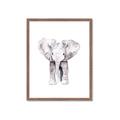 Picture of Cute Baby Elephant _GroupedProduct_Rectangle_Portrait_Mini_ _GroupedProduct_Rectangle_Portrait_Framed_Matted_