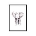 Picture of Cute Baby Elephant _GroupedProduct_Rectangle_Portrait_Mini_ _GroupedProduct_Rectangle_Portrait_Framed_Matted_