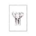 Picture of Cute Baby Elephant _GroupedProduct_Rectangle_Portrait_Mini_ _GroupedProduct_Rectangle_Portrait_Framed_Matted_