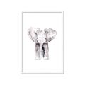 Picture of Cute Baby Elephant _GroupedProduct_Rectangle_Portrait_Mini_ _GroupedProduct_Rectangle_Portrait_Framed_Matted_