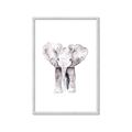 Picture of Cute Baby Elephant _GroupedProduct_Rectangle_Portrait_Mini_ _GroupedProduct_Rectangle_Portrait_Framed_Matted_