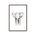Picture of Cute Baby Elephant _GroupedProduct_Rectangle_Portrait_Mini_ _GroupedProduct_Rectangle_Portrait_Framed_Matted_