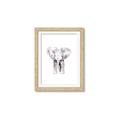 Picture of Cute Baby Elephant _GroupedProduct_Rectangle_Portrait_Mini_ _GroupedProduct_Rectangle_Portrait_Framed_Matted_