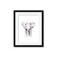Picture of Cute Baby Elephant _GroupedProduct_Rectangle_Portrait_Mini_ _GroupedProduct_Rectangle_Portrait_Framed_Matted_