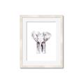 Picture of Cute Baby Elephant _GroupedProduct_Rectangle_Portrait_Mini_ _GroupedProduct_Rectangle_Portrait_Framed_Matted_