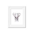 Picture of Cute Baby Elephant _GroupedProduct_Rectangle_Portrait_Mini_ _GroupedProduct_Rectangle_Portrait_Framed_Matted_