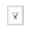 Picture of Cute Baby Elephant _GroupedProduct_Rectangle_Portrait_Mini_ _GroupedProduct_Rectangle_Portrait_Framed_Matted_