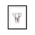Picture of Cute Baby Elephant _GroupedProduct_Rectangle_Portrait_Mini_ _GroupedProduct_Rectangle_Portrait_Framed_Matted_