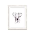 Picture of Cute Baby Elephant _GroupedProduct_Rectangle_Portrait_Mini_ _GroupedProduct_Rectangle_Portrait_Framed_Matted_