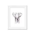 Picture of Cute Baby Elephant _GroupedProduct_Rectangle_Portrait_Mini_ _GroupedProduct_Rectangle_Portrait_Framed_Matted_