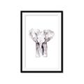 Picture of Cute Baby Elephant _GroupedProduct_Rectangle_Portrait_Mini_ _GroupedProduct_Rectangle_Portrait_Framed_Matted_