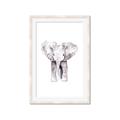 Picture of Cute Baby Elephant _GroupedProduct_Rectangle_Portrait_Mini_ _GroupedProduct_Rectangle_Portrait_Framed_Matted_