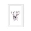 Picture of Cute Baby Elephant _GroupedProduct_Rectangle_Portrait_Mini_ _GroupedProduct_Rectangle_Portrait_Framed_Matted_