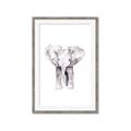 Picture of Cute Baby Elephant _GroupedProduct_Rectangle_Portrait_Mini_ _GroupedProduct_Rectangle_Portrait_Framed_Matted_