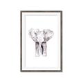 Picture of Cute Baby Elephant _GroupedProduct_Rectangle_Portrait_Mini_ _GroupedProduct_Rectangle_Portrait_Framed_Matted_