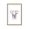Picture of Cute Baby Elephant _GroupedProduct_Rectangle_Portrait_Mini_ _GroupedProduct_Rectangle_Portrait_Framed_Matted_