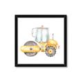 Picture of Bulldozer _GroupedProduct_Square_Mini_ _GroupedProduct_Square_Framed_Matted_