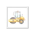 Picture of Bulldozer _GroupedProduct_Square_Mini_ _GroupedProduct_Square_Framed_Matted_