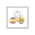 Picture of Bulldozer _GroupedProduct_Square_Mini_ _GroupedProduct_Square_Framed_Matted_