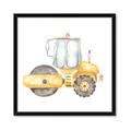Picture of Bulldozer _GroupedProduct_Square_Mini_ _GroupedProduct_Square_Framed_Matted_
