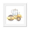 Picture of Bulldozer _GroupedProduct_Square_Mini_ _GroupedProduct_Square_Framed_Matted_