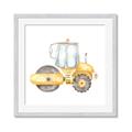 Picture of Bulldozer _GroupedProduct_Square_Mini_ _GroupedProduct_Square_Framed_Matted_